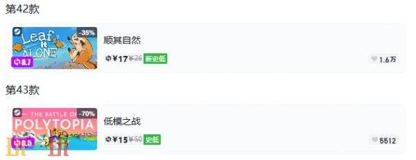 Steam今日史低游戏分享!7月21日史低佳作推荐