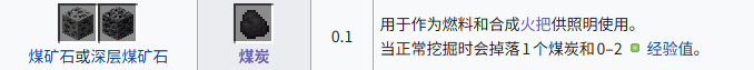 我的世界煤炭怎么获得 煤炭获取方式介绍