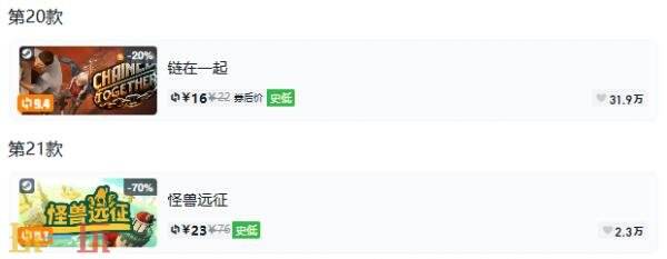 Steam今日史低游戏分享!7月22日史低佳作推荐