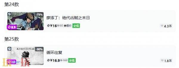 Steam今日史低游戏分享!7月22日史低佳作推荐