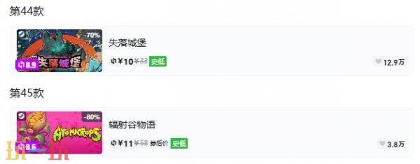 Steam今日史低游戏分享!7月22日史低佳作推荐