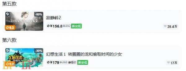 Steam今日史低游戏分享!7月22日史低佳作推荐