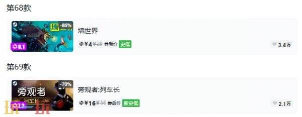 Steam今日史低游戏分享!7月22日史低佳作推荐