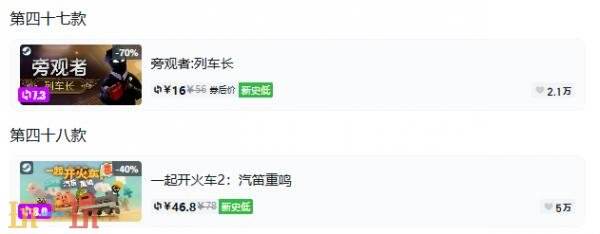 Steam今日史低游戏分享!7月22日史低佳作推荐
