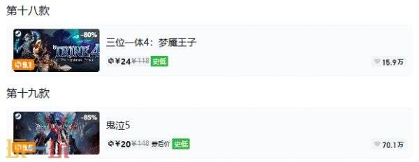 Steam今日史低游戏分享!7月23日史低佳作推荐