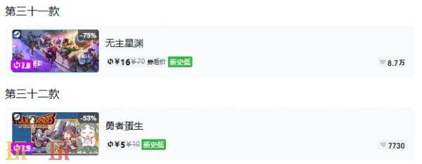 Steam今日史低游戏分享!7月23日史低佳作推荐
