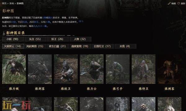黑神话悟空wiki影神图人物图鉴 黑神话悟空影神图头目全收集