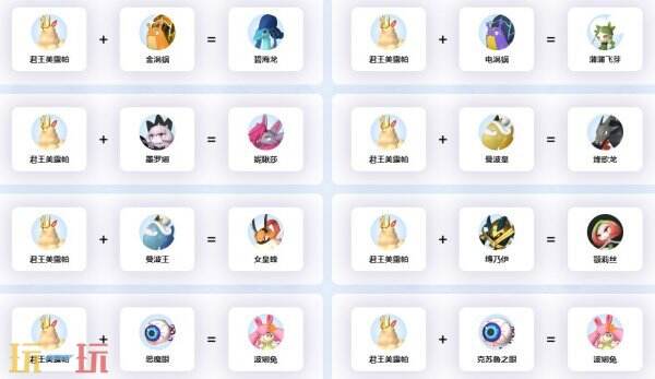 幻兽帕鲁君王美露帕配种公式 君王美露帕配种公式