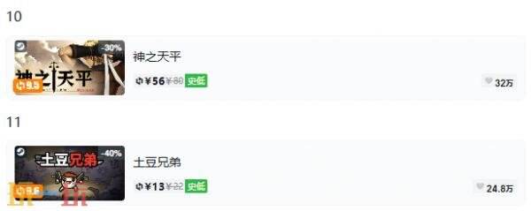 Steam今日史低游戏分享！7月24日史低佳作推荐