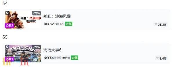 Steam今日史低游戏分享！7月24日史低佳作推荐