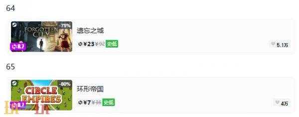 Steam今日史低游戏分享！7月24日史低佳作推荐