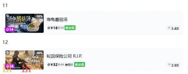 Steam今日史低游戏分享！7月24日史低佳作推荐