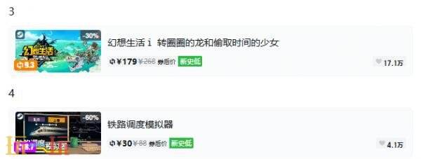 Steam今日史低游戏分享！7月24日史低佳作推荐