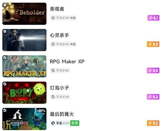 Steam今日史低游戏分享！7月24日史低佳作推荐