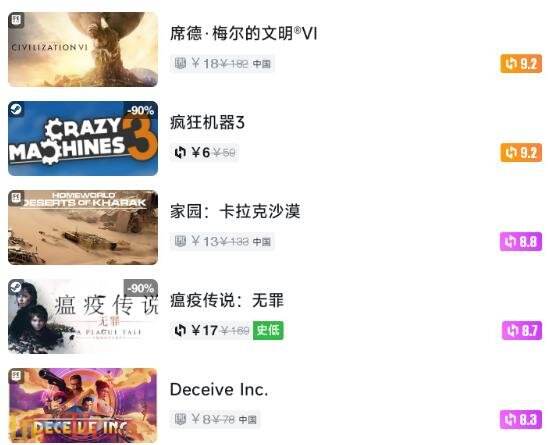 Steam今日史低游戏分享！7月24日史低佳作推荐