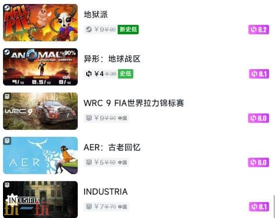 Steam今日史低游戏分享！7月24日史低佳作推荐