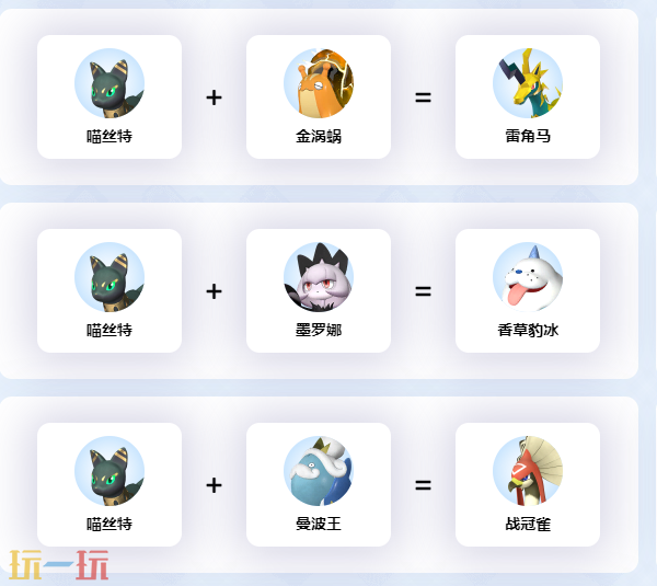 喵丝特繁殖公式 幻兽帕鲁喵丝特配种公式