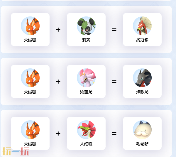 火绒狐配种公式 幻兽帕鲁火绒狐配种公式