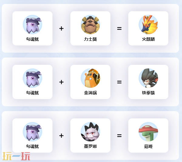 勾魂鱿繁殖公式 幻兽帕鲁勾魂鱿合成公式
