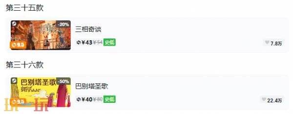 Steam今日史低游戏分享!7月27日史低佳作推荐