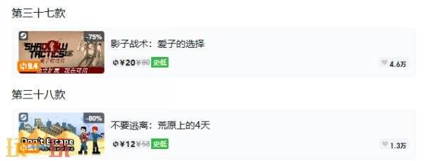 Steam今日史低游戏分享!7月27日史低佳作推荐
