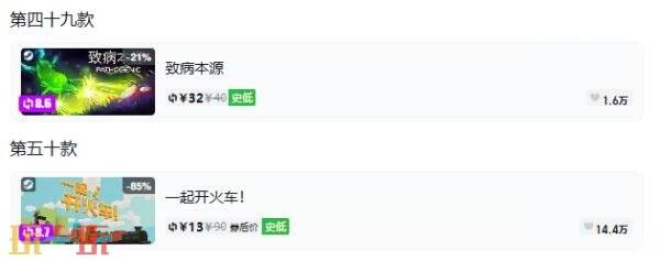 Steam今日史低游戏分享!7月27日史低佳作推荐