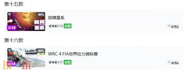 Steam今日史低游戏分享!7月27日史低佳作推荐