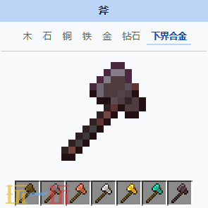 我的世界下界合金斧如何获得 我的世界下界合金斧基础介绍
