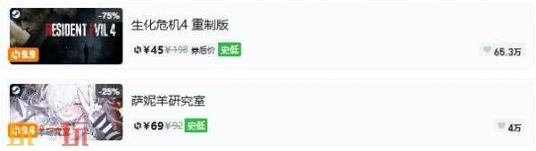Steam今日史低游戏分享！7月29日史低佳作推荐