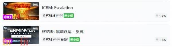 Steam今日史低游戏分享！7月29日史低佳作推荐