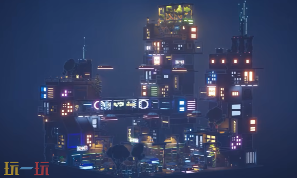 微景搭建沙盒游戏《雨夜微观》发售宣传视频,现已发布