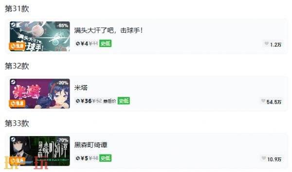 Steam今日史低游戏分享!8月3日史低佳作推荐