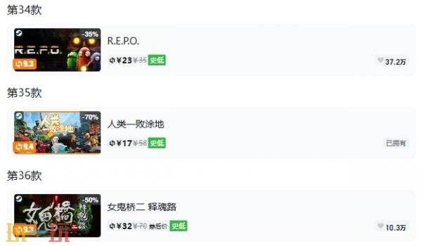 Steam今日史低游戏分享!8月3日史低佳作推荐