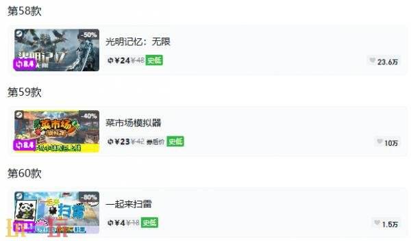 Steam今日史低游戏分享!8月3日史低佳作推荐