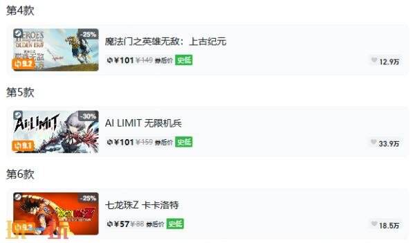 Steam今日史低游戏分享!8月4日史低佳作推荐