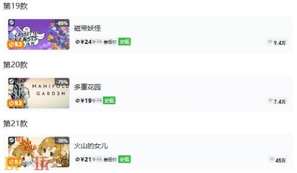 Steam今日史低游戏分享!8月4日史低佳作推荐