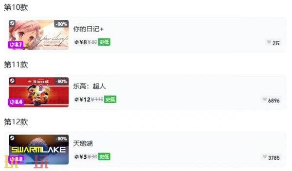 Steam今日史低游戏分享!8月4日史低佳作推荐