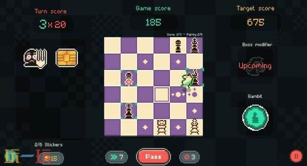 国际象棋肉鸽牌组构建游戏《Gambeat》预告发布
