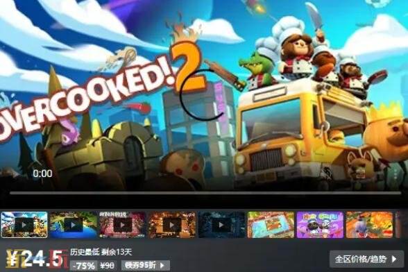 Steam今日史低游戏分享！8月5日史低佳作推荐