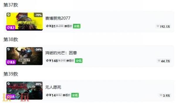 Steam今日史低游戏分享！8月5日史低佳作推荐