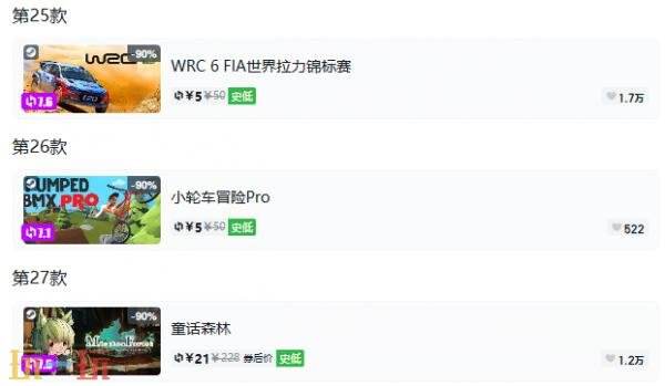 Steam今日史低游戏分享！8月5日史低佳作推荐