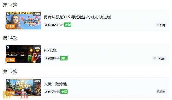 Steam今日史低游戏分享！8月6日史低佳作推荐