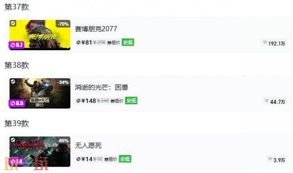 Steam今日史低游戏分享！8月6日史低佳作推荐
