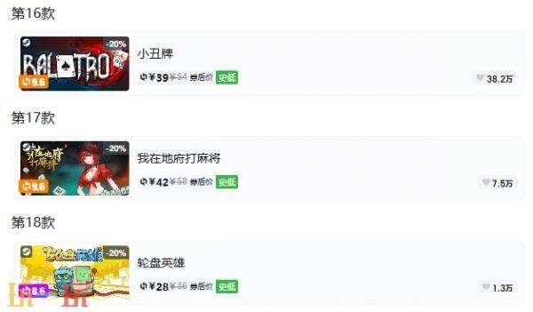 Steam今日史低游戏分享!8月10日史低佳作推荐