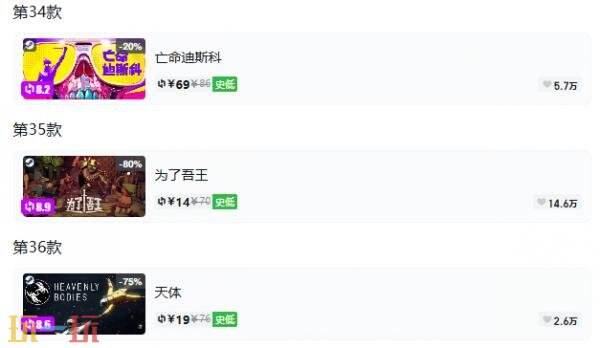 Steam今日史低游戏分享!8月10日史低佳作推荐