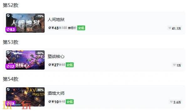 Steam今日史低游戏分享!8月10日史低佳作推荐