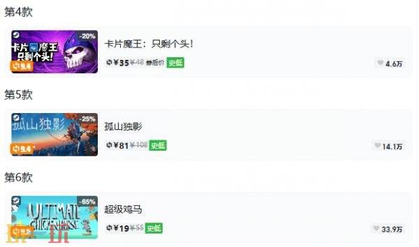 Steam今日史低游戏分享！8月11日史低佳作推荐