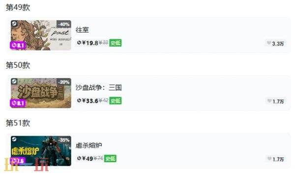 Steam今日史低游戏分享！8月11日史低佳作推荐