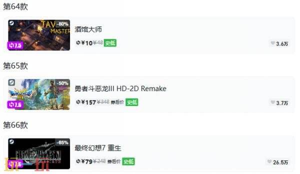 Steam今日史低游戏分享！8月11日史低佳作推荐
