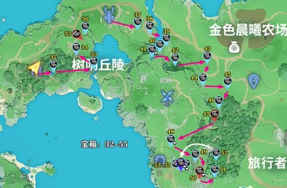 《龙之剑觉醒》宝箱全收集攻略(树阴丘陵区域)